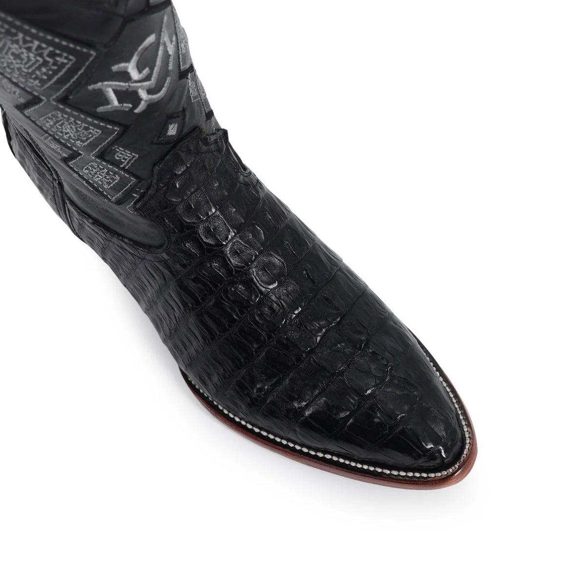 OVAL COCODRILO COLA NEGRO