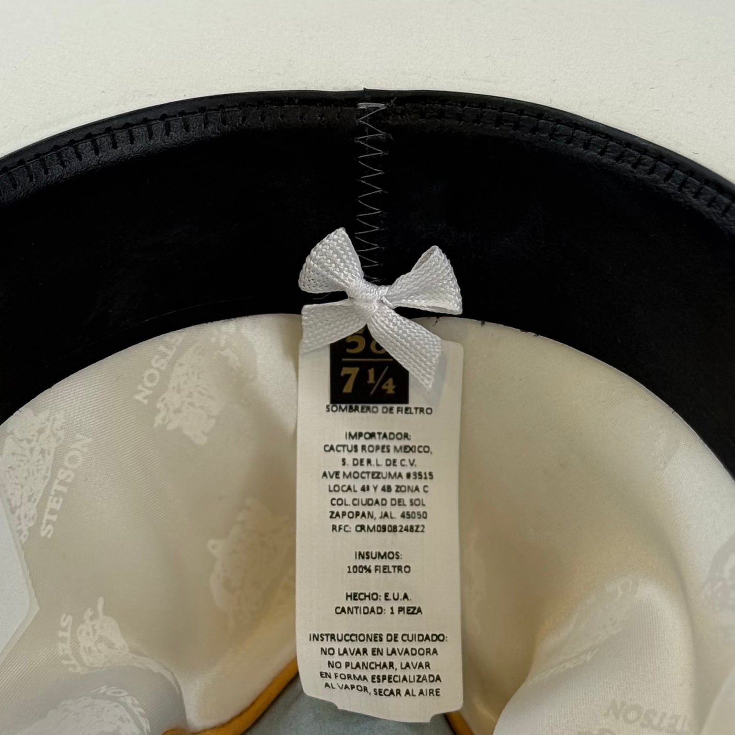 STETSON PALACIO WHITE 6X