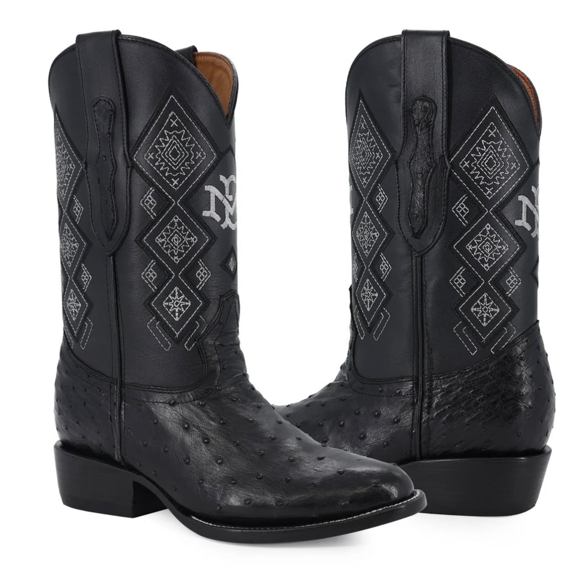 OVAL AVESTRUZ NEGRO