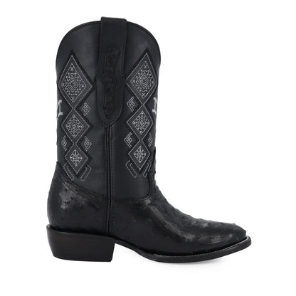 OVAL AVESTRUZ NEGRO